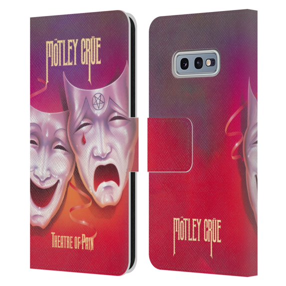 Head Case Designs Officially Licensed Motley Crue Albums Theater Of Pain Leather Book Wallet Case Cover Compatible with Samsung Samsung Galaxy S10e