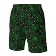 thumbnail image 5 of Naloa Green Bright Web with Spiders Men's Beach Shorts, Surfing shorts, Swim trunks, Quick Dry Swim Trunks for Surfing Beach Fun - Medium, 5 of 9