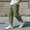 (Casual 42)Army Green, variant on Mens Pants Casual Trousers Summer Fashion Loose Exercise Drawstring Waist Pocket Slitted Bottoms Beach Full Length Pants