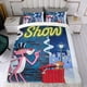 thumbnail image 4 of El Show de la Pantera Rosa Conjunto de sábanas temático, trío de piezas, cómodo y amigable con la piel, diseño único, regalo de decoración para el hogar para familiares, amigos y fans,173cm *218cm, 4 of 6