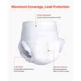 thumbnail image 3 of High Absorbent Adult Incontinence Underwear for Men and Women,Disposable Pull-ups with Leakproof Leg Cuff and Wetness Indicator,XL Size,64 Count(4 Packs of 16), 3 of 6