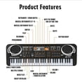 thumbnail image 4 of HLONK 61 Keys Black Digital Music Electronic Keyboard, 4 of 7