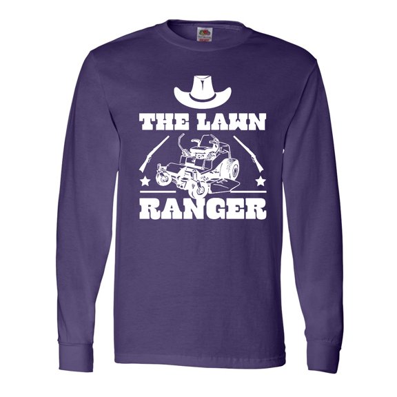Inktastic Father's Day the Lawn Ranger with Mower Long Sleeve T-Shirt