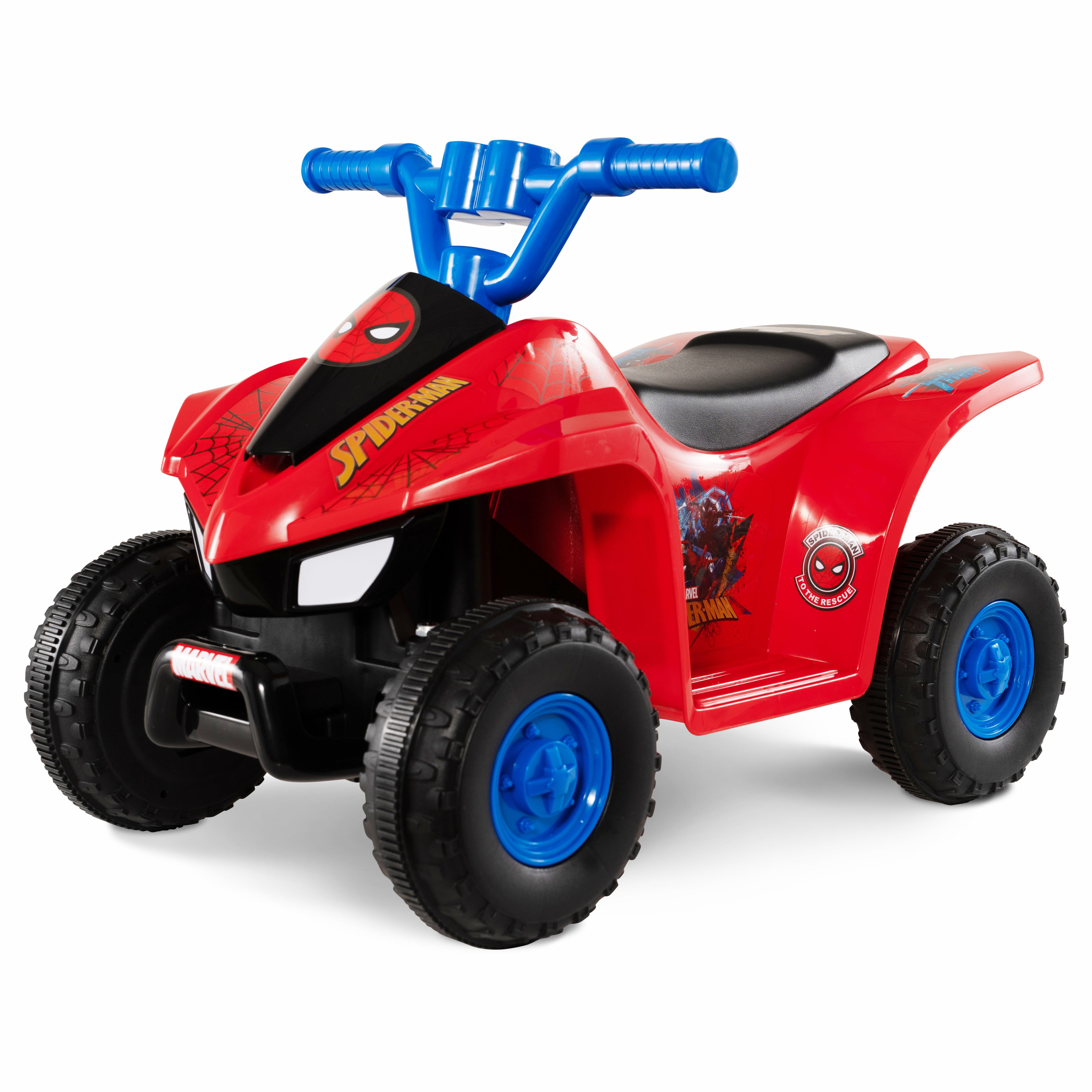 Spiderman 6V Motorcycle Ride on Toy for Kids Ages 3 Rechargeable Battery up to 65lbs Walmart