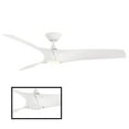 thumbnail image 3 of Zephyr 62" Matte White Dimmable LED Smart Ceiling Fan with Remote Control, 3 of 11
