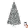 thumbnail image 6 of 7 FT Pre-lit Artificial Christmas Tree, Hinged Xmas Pine Tree with 1250 Branch Tips, 450 Lights and Remote Control for Holiday Party Office Home, Silver, 6 of 6