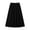 Black, variant on Midi Vacation Skirts for Women Boho Peasant Flowing Skirt with Elastic Waist and Tiered Hem for Vacation