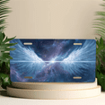 thumbnail image 4 of 1 Pcs 2D Flat License Plate Covers & Frames, Cosmic Wings For Decorative Front, Waterproof For Decoration Aluminum License Plate Covers & Frames Cover For Men Women, 12" X 6", 4 of 6