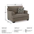 thumbnail image 3 of Signature Design by Ashley Stonemeade Nutmeg Oversized Chair, 3 of 20
