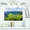 thumbnail image 1 of Rice Field Valley Panorama du Vietnam - Impression sur Toile Paysage, 1 of 3