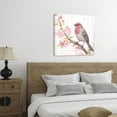 thumbnail image 4 of ZHONGYUTONG Bird Canvas Wall Art Birds on Tree Branch with Blooming Pink Flowers Painting Prints Elegant Pictures Home Decor for Bedroom Bathroom (24.00" x 24.00"), 4 of 6