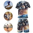 thumbnail image 4 of Kids Transformers Short Sleeve T-Shirt And Shorts Outfit Set Athletic Mesh Shorts Set for Boys, 4 of 7