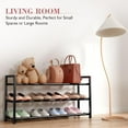 thumbnail image 4 of Expandable Shoe Rack for Closet \uC\uD Adjustable Shoe Rack for Small Space Small Shoe Organizer for Front Door Sturdy Metal, 4 of 7