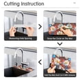 thumbnail image 5 of Yayeee Faucet Mat for Kitchen Sink 30" Diatomite Long Splash Guard Pad, Vibrant Floral, 2 Pack, 5 of 7