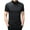 Black, variant on Men's Mock Turtleneck T-Shirt Solid High Collar Short Sleeve Tops Basic Slim Undershirt Tees White M