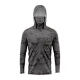 thumbnail image 4 of XINPING Sun Shirts for Men UPF 50+ Sun Protective Cropped Hooded Pullover, Summer Lightweight Breathable Loose Fit Design, UV Protection Coat, 4 of 4