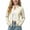White-25, variant on Mitankcoo Girls Stand Collar Zip Up Jacket Slim Peplum Hem Long Sleeve Coat with Thumb Holes Casual Stretch Outerwear 3-15Y