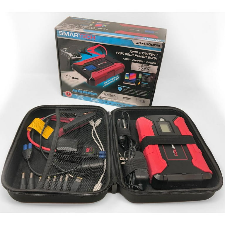 SMARTECH JS 15000N mAh Lithium Powered Vehicle Jump Starter and Power Bank Starter and Power Bank