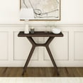 thumbnail image 2 of Plank+Beam Verso Console Table, 36 Inch Solid Wood Modern Sofa Table, Narrow Entryway Table for Hallway, Behind the Couch, Living Room, Foyer, Walnut, 2 of 7