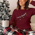 thumbnail image 7 of Womens Long Sleeve Merry Christmas T-Shirts Casual Merry and Graphic Tee Christmas Tree Tops, 7 of 7