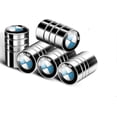 thumbnail image 1 of Valve Stem Caps, 5pcs Metal Auto Tire Valve Stem Compatible with A C E S GLK CLA GLA GLC GLE CLS SLK AMG, Leak-Proof Dust Caps (B), 1 of 2