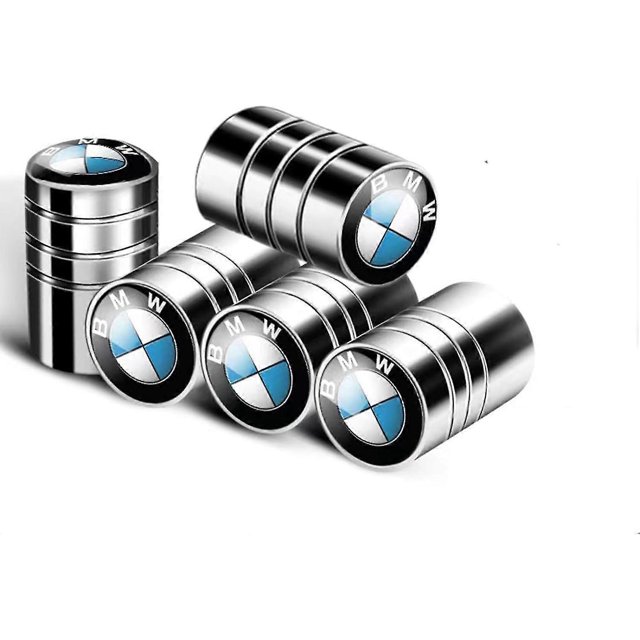 Valve Stem Caps, 5pcs Metal Auto Tire Valve Stem Compatible with A C E S GLK CLA GLA GLC GLE CLS SLK AMG, Leak-Proof Dust Caps (B)