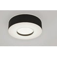 thumbnail image 3 of AFX Montclair 15-inch Black LED Flush Mount, Black Shade, 3 of 4