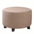 thumbnail image 1 of CNKOO 1pc Contemporary Round Ottoman Footstool Cover  Stretchable Polyester and Spandex Blend  Machine Washable  Non-Slip Grip  Elastic Band Closure  180-200gsm Weight - Small Size ZZZ, 1 of 7