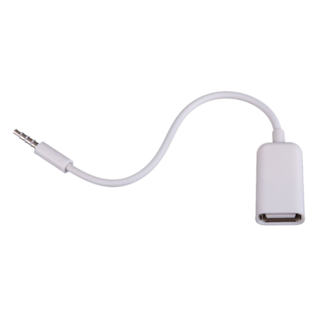 USB Female to AUX 3.5mm Male Plug Audio Adapter Data - Walmart.com
