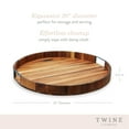 thumbnail image 4 of Twine Lazy Susan Wooden Serving Board, Kitchen Turntable, 20 in, Set of 1, 4 of 7