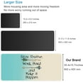thumbnail image 3 of [35% Larger] Extended Gaming Mouse Pad with Stitched Edges XXL Mousepad 35.4x15.7in Non-Slip Rubber Base Waterproof Keyboard Pad Mouse Mat for Work Office Home, Inspirational Quote, 3 of 6