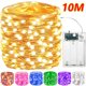 thumbnail image 2 of 100LED Copper Wire String Lights Battery Powered Waterproof Garland Fairy Light Wedding Party Christmas Garden Home Decoration, 2 of 5