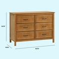 thumbnail image 5 of DaVinci Charlie 6-Drawer Double Dresser, Chestnut, 5 of 7