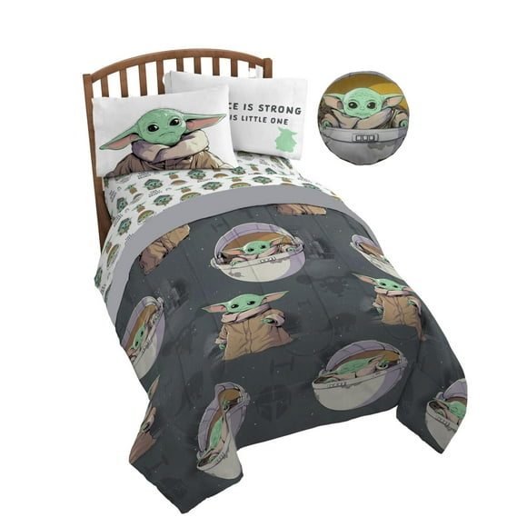 The Child "Baby Yoda" Twin 5 Piece Bed Set + Bonus Bag