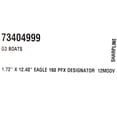 thumbnail image 3 of G3 Boat Decal 73404999 | Eagle 160 PFX 2012 Silver Black 12 1/2 Inch, 3 of 3