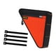 thumbnail image 5 of Bolsa triangular para bicicleta, bolsa para cuadro de bicicleta, multiusos, resistente al agua, para debajo de la parte superior. Naranja, 5 of 8