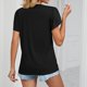 thumbnail image 1 of Camiseta Mujer Camiseta de mujer sexy de verano Camiseta con cuello en V profundo Ropa femenina suave informal (Negro XXL) Cgtredaw Para estrenar, 1 of 1