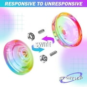 Magic Yoyo K2 Professional Responsive Yo-Yo for Kids Play, Plastic Yo Yo (Rainbow Gradient Color)