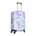 thumbnail image 3 of Xecao Rainbow Scales print Elastic Luggage Cover, with double-sided print , is perfect for travel, business, and daily use, 3 of 9