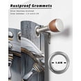 thumbnail image 6 of nqOlkjepod Outdoor Curtains for Patio Waterproof, Grey Rudder Coastal Outdoor Privacy Panels Grommet, Nautical Beach Retro Blackout Outside Curtains for Porch/Cabana/Pergola/Gazebo 54"x84", 2 Panels, 6 of 8