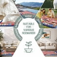 thumbnail image 6 of 4th of July Outdoor Rug for Patio/Deck/Porch, Non-Slip Large Area Rug 4 x 6 Ft, Independence Day Red Blue Poppy Flower Stripe Indoor Outdoor Rugs Washable Area Rugs, Camping Rug Carpet Runner, 6 of 8