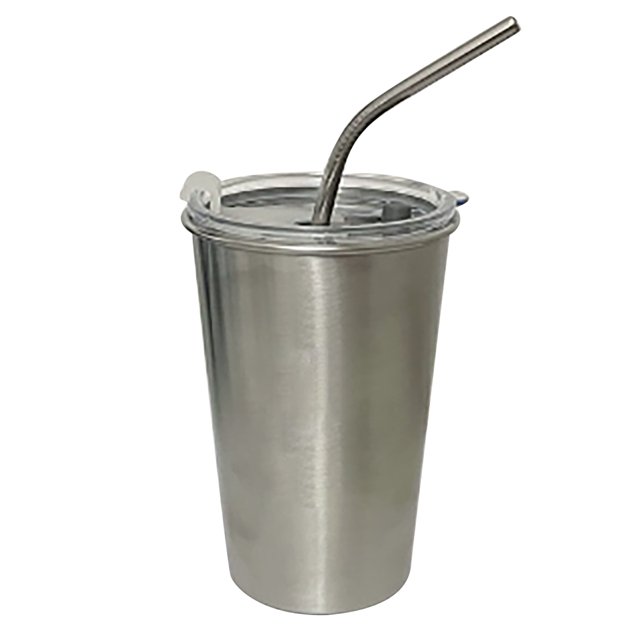 Gobelet Froid en Acier Inoxydable, Gobelet Froid en Acier Inoxydable Gobelet à Paille en Acier Inoxydable Tasse Anti-Déversement Gobelets en Acier Inoxydable Qualité Haut de Gamme