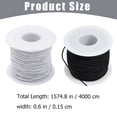 thumbnail image 2 of Elastic String for Bracelets, White Elastic String, Bracelet String, Modern Necklace Rope, String for Bracelet Making, Stretchy Bracelet String, Durable Bracelet String, 2 of 2