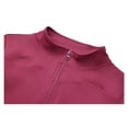 thumbnail image 7 of Telankuip Womens Two Piece Workout Outfits Long Sleeve Full Zip up Lightweight Athletic Jacket with Thumb Holes Matching Stretchy Seamless Leggings Fashion Solid Color Gym Sets Brown L, 7 of 7