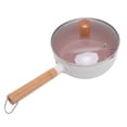 thumbnail image 1 of Nonstick Small Cooking Pot, Multipurpose Handy Sauce Pot with Soft Touch Wooden Handle for Home Kitchen or Restaurant, 1 of 7