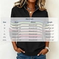 thumbnail image 4 of DIOAZUD Women's 1/4 Zip Pullover Sweatshirts Striped Stand Collar Long Sleeve Sweatshirt Casual Fall Tops for Daily Wear, 4 of 7