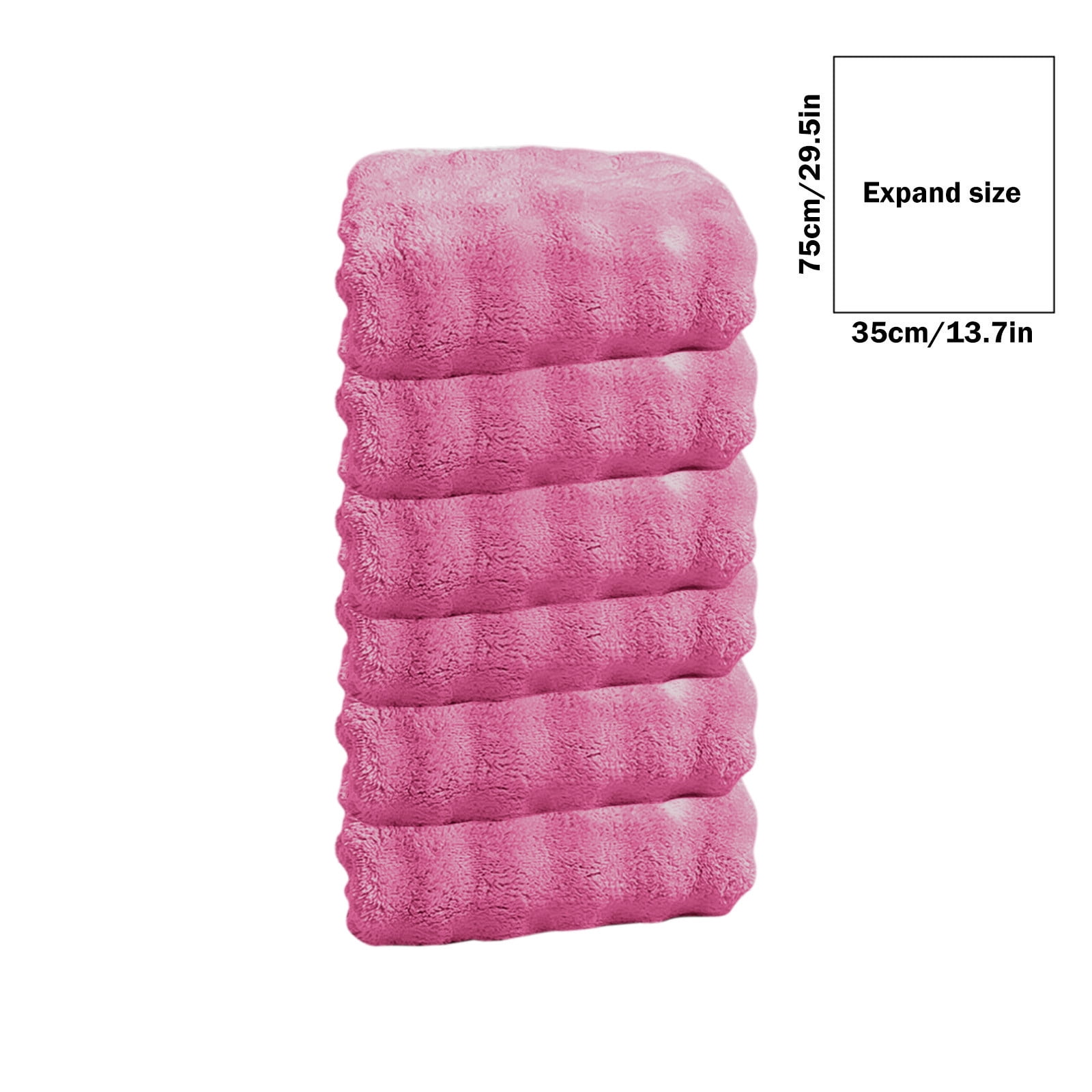 Summer Savings Clearance! Boovnll 6 Pack Hand Towels for Bathroom, 13x30" Super Soft & Absorbent Quick Dry Solid Color Towels, Thicken Microfiber Hand Towels for Hotel, Pool, Spa, Beach, Towels