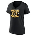 thumbnail image 2 of Women's Black Pittsburgh Penguins Slapshot V-Neck T-Shirt, 2 of 3