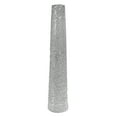 thumbnail image 6 of DecMode Glam Silver Round Large and Tall Cylindrical Floor Vase, Ceramic with Beaded Textured Pattern, 8'W x 50'H, 6 of 11