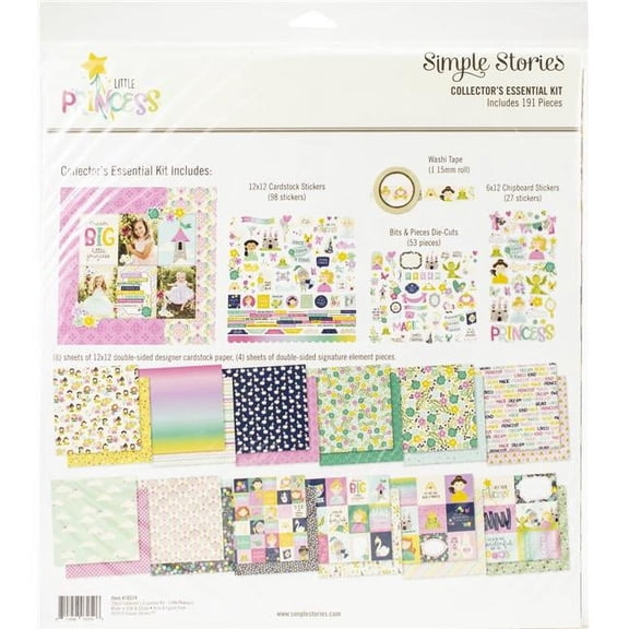 Simple Stories Collector's Essential Kit 12"X12"-Little Princess